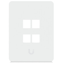 Ubiquiti Keystone Wall Plate Paintable Vertical 4-Port 4-Pack