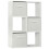 Charles Jacobs (White + 3 White Drawers) Charles Jacobs White 6 Cube Open Book Shelf Storage Unit 1