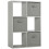 Charles Jacobs (3 Grey Drawers) Charles Jacobs Grey 6 Cube Open Book Shelf Storage Unit 1