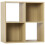 Charles Jacobs (No Drawers) Charles Jacobs Oak 4 Cube Open Book Shelf Storage Unit 1