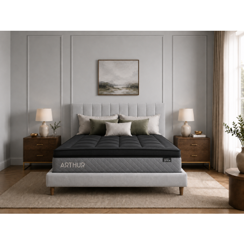 (King) Arthur Sleep Graphite Arthur Boxtop Hybrid Mattress 1