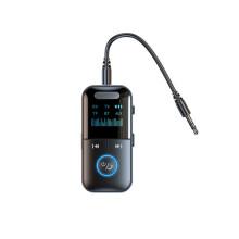GT69 Bluetooth 5.4 Audio-Adapter — 2-in-1 Sender & Empfänger, 3.5mm AUX, Dual-Channel Stereo, Type-C wiederaufladbar, 10m Reichweite, Freisprechen