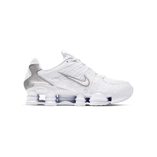 Nike Nike Shox TL Trainers White Metallic Silver UK 11