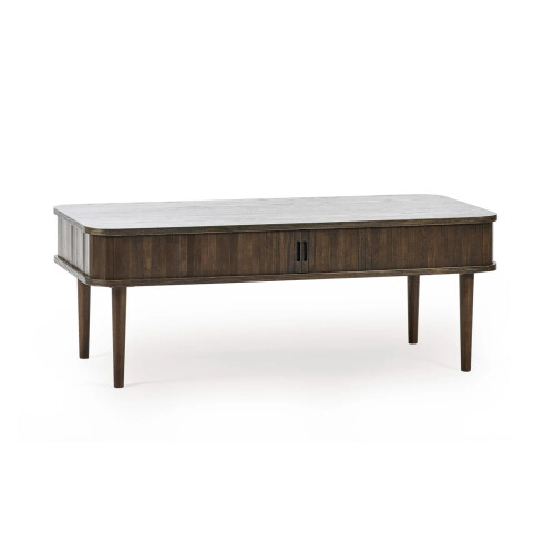 Arya Nordic Coffee Table with Storage Dark Oak 1