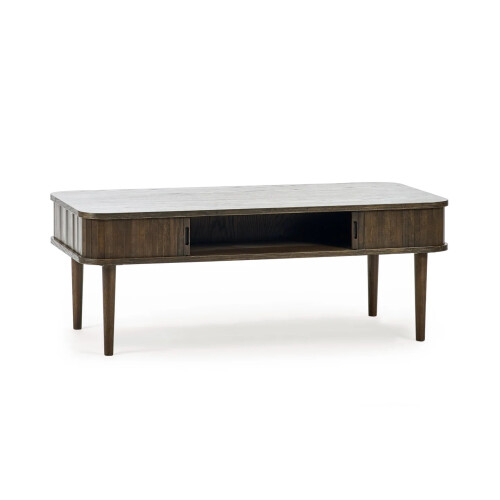 Arya Nordic Coffee Table with Storage Dark Oak 2