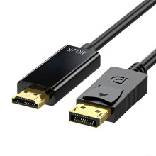 Câble adaptateur DisplayPort vers HDMI compatible pour écrans d'ordinateur portable et de bureau (1080p/4K en option)