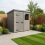 6x5 Pent Composite Shed Tanalised (Single Door, With Windows) 1