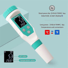 7-in-1 pH-/vrij chloor-/ORP-/EC-/TDS-/zout-/temperatuurmeter voor zwembaden, IP67 waterdicht f26