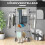 Zusammenklappbarer Wäscheständer, 5-stufig, Ein-Klick-System, Grau/Silber 6