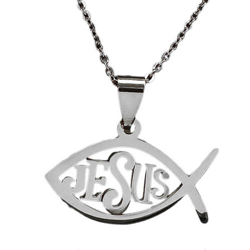Γυναικείο Κολιέ με Ψάρια Christian Ichthys Κολιέ με Αλυσίδα 50cm από Ανοξείδωτ