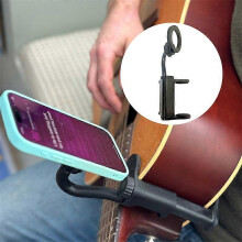 Mágneses gitártartó telefonhoz, állítható gitártartó élő közvetítéshez, oktatáshoz, videófelvételhez, kompatibilis gitá