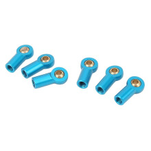 6Pcs Aluminum Alloy M3 Link Rod Tie Rod End for 1/10 RC Car
