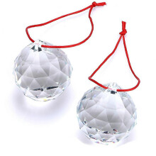 Cristallo Feng Shui, cristallo senza piombo: valorizza il tuo arredamento con il nostro pendolo a sfera di vetro trasparente, idea