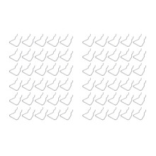 Soportes de Alicates de Tablero Perforado de 60 Piezas, Ganchos de Tablero Perforado de Doble Bucle de Acero Inoxidable, Accesorios, Ganchos de