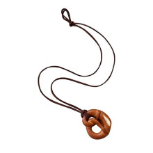 Realistic Bakery Charm Pendant Necklaces with Pretzel Sturdy Bagel Designs Fashion Acceossory for Trendy Looks Styles