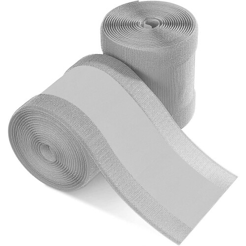 Protège-câbles Cable Grip pour moquette de bureau, gris, lot de 2