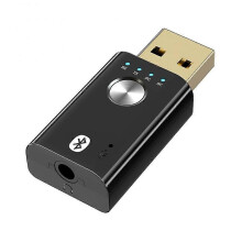 4-in-1 Bluetooth 5.0 USB Adapter 3.5mm Aux Audio Receiver Transmitter for Car TV S