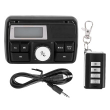 Waterproof Motorcycle Bluetooth MP3 Radio Stereo Speakers 5 EQ LCD FM USB/SD/TF