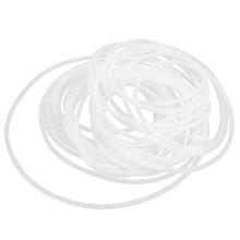Avvolgicavo a spirale, tubo flessibile per cavi, organizer bianco, 12,5 metri