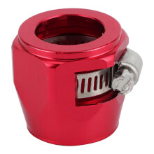 12AN Hose Finisher Clamp Connector Clip for Fuel Oil Diesel Gas Air Flexible Tube Red