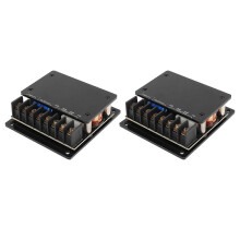 2Pcs 120W 2-Way Universal Car Audio Crossover with Overcurrent Protection