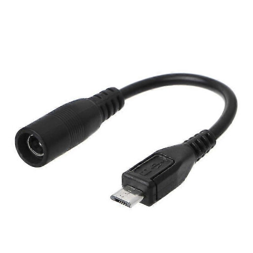 Wasserdichter 5,5 x 2,1 mm DC-Netzstecker (Buchse) auf Micro-USB-Stecker-Adapter