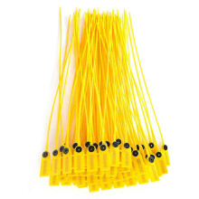 100pcs Yellow Plastic Truck Security Seals 40cm Label Cable Ties Number-fg 2023
