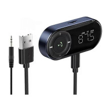 Bluetooth 5.2 FM Transmitter Receiver Car Adapter HiFi Bass Stereo Sound Support