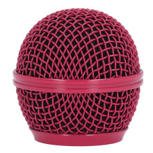 Durable Mesh Mic Grille Replacement in Rose Red for SM58S BETA58 with Built-in Foam