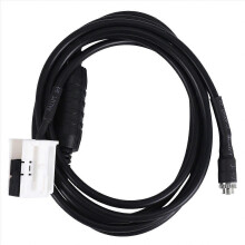 Bil AUX-lydkabel 1,5 m 12-pinners med motstand for BMW E60 E61 E63 E64 E65 E66 E81 E82