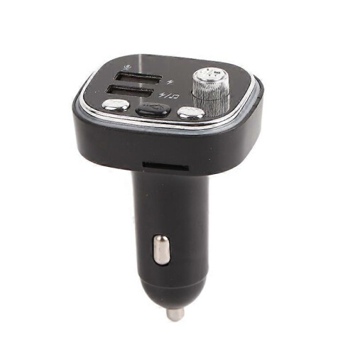 Bluetooth Car Player FM Transmitter 2-USB Charger 7-Color Lights Hands-Free Calling