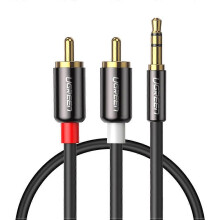 UGREEN 10749 3.5mm Male to 2RCA Male Stereo Y Splitter Cable 1m for Phone Speaker Tablet