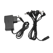 6-Way Daisy Chain Cable for Guitar Effect Pedal Power Supply Adapter 100-240V