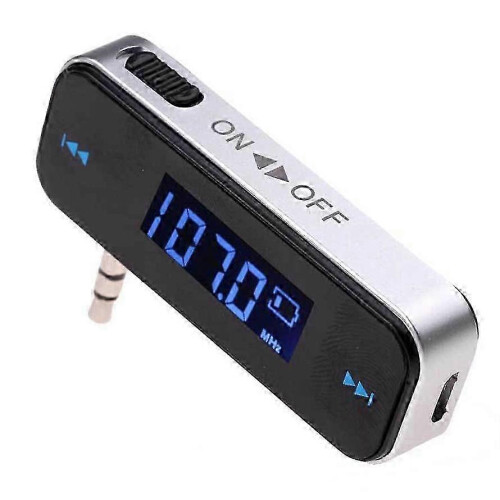 LCD Display Car FM Transmitter Wireless 3.5mm Audio for Mobile