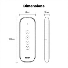Tuya ZigBee 4-Button Smart Scene Switch Portable Wireless Lightweight 12-Scene Automation R