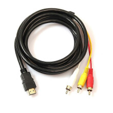 1,5-metrowy kabel konwertujący HDMI do 3RCA AV Component Video Audio do HDTV DVD