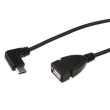 Kabel adaptera USB-C męski na USB 2.0 żeński OTG u8y 90 kątowy do telefonu i laptopa x0k