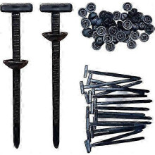 Fascette stringicavo universali in nylon con fibbia, 10-100 pezzi, autobloccanti, con bottone a pressione.