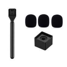 Mic Handle Handheld Stand with Mic Flag & Foam for Wireless Go/GoII