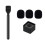 Supporto per microfono portatile con aletta e inserto in schiuma per Wireless Go/GoII 1