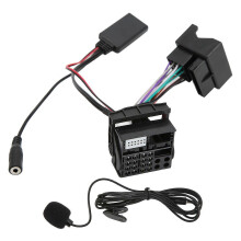 Bluetooth 5.0 12Pin Aux Audio Cable Adapter Mic Handsfree for Peugeot 207 307 407 308