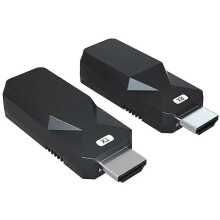 Rallonge HDMI 50 m (165 pi) pour audio et vidéo 1080p sur câble Cat5/Cat6 sans perte, adaptateur d'extension longue distance