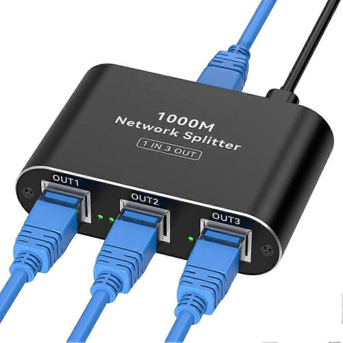 Splitter/switch Ethernet Gigabit 1000Mbps RJ45