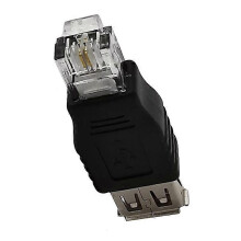 Konwerter JUNSUNMAY USB-A żeński na RJ11 6P2C Mini, nie do portu słuchawkowego RJ9