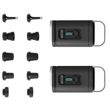 Pompka powietrza zasilana przez USB, 5 dysz, wbudowane diody LED, dmuchane łóżko, zabawka do basenu, materace kempingowe, wielokolorowe