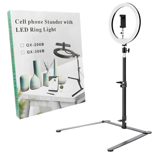 Carbon Steel Multiple Angle Phone Tripod for Camera LED Light Mic Multicolor