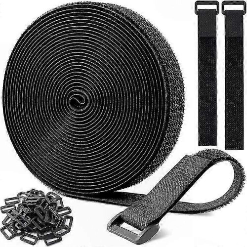 Buckle Hook and Loop Cable Ties 10m Adjustable for Easy Organization Secure Fastening