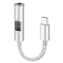 JM6 Pro 2 HiFi Amp Adapter USB-C do 3,5 mm HD Mic Niebieski Czerwony Kabel Audio do Telefonu PC