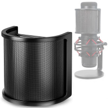 Pop Filter Dual Layer Protection HyperX QuadCast USB Microphone Windscreen