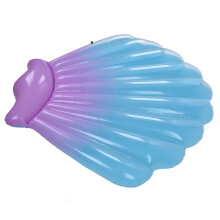 Portable Shell-Shaped PVC Inflatable Float Bed Accessory for Indoor Outdoor